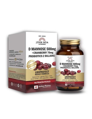 JOHN NOA Liposomal D Mannose 500mg + Cranberry...