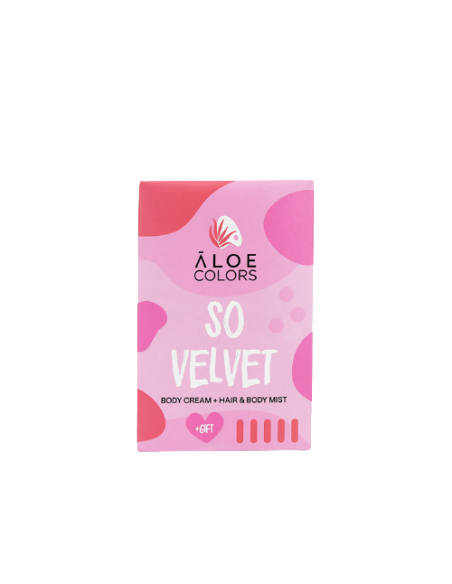 Aloe+ Colors So Velvet Gift Box Hair & Body Mist, 100ml & Body Cream, 100ml Άρωμα Πούδρας & ΔΩΡΟ Πολύχρωμο Μπρελόκ
