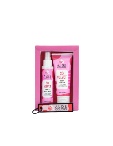Aloe+ Colors So Velvet Gift Box Hair & Body Mist, 100ml & Body Cream, 100ml Άρωμα Πούδρας & ΔΩΡΟ Πολύχρωμο Μπρελόκ