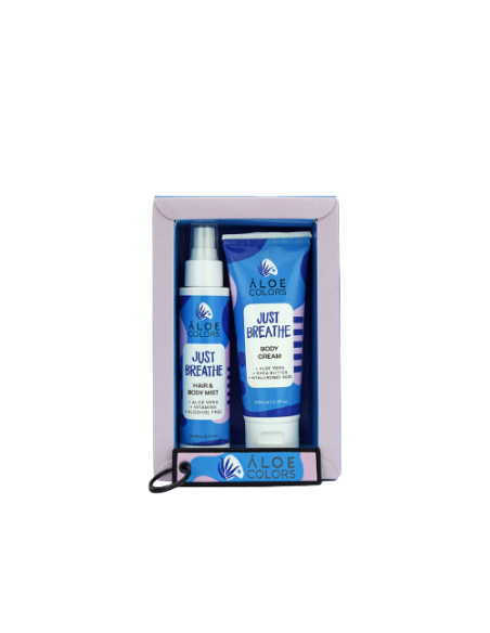 Aloe+ Colors Just Breath Gift Box Hair & Body Mist, 100ml & Body Cream, 100ml & ΔΩΡΟ Πολύχρωμο Μπρελόκ