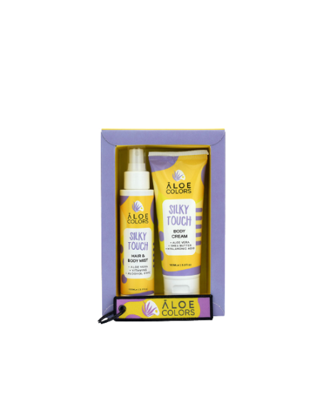 Aloe+ Colors Silky Touch Gift Box Hair & Body Mist, 100ml & Body Cream, 100ml & ΔΩΡΟ Πολύχρωμο Μπρελόκ