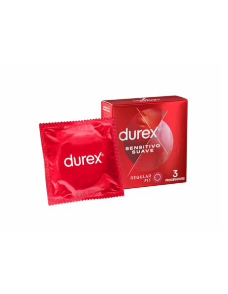 DUREX Sensitive Feel Thin Πολύ λεπτά Προφυλακτικά για Καλύτερη Αίσθηση, 3 τεμάχια