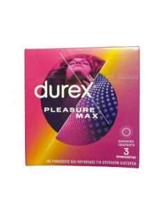 DUREX Pleasure Max Προφυλακτικά με ανάγλυφες κουκκίδες &...