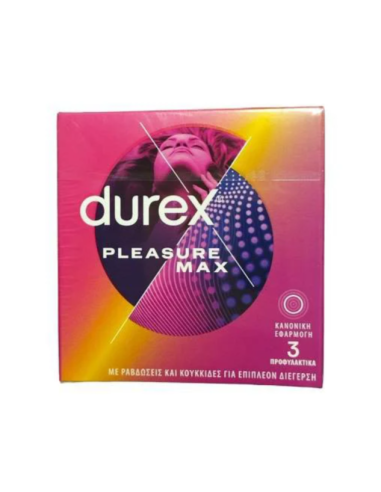 DUREX Pleasure Max Προφυλακτικά με ανάγλυφες...