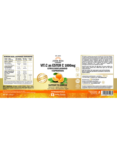 JOHN NOA Liposomal Vitamin C as Ester C 1000mg...