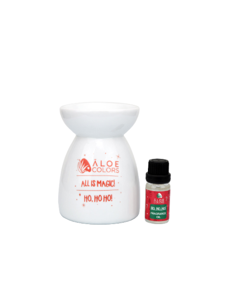 Aloe+ Colors Ho Ho Ho! Ceramic Burner Gift Set Σετ Δώρου με Κεραμικό Αρωματοποιητή & Αρωματικό Λάδι Ho Ho Ho