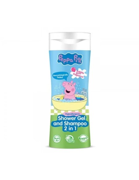 DISNEY PEPPA PIG Shower Gel & Shampoo 2 in 1 Αφρόλουτρο & Σαμπουάν 2 σε 1 Πέππα το Γουρουνάκι, 300ml
