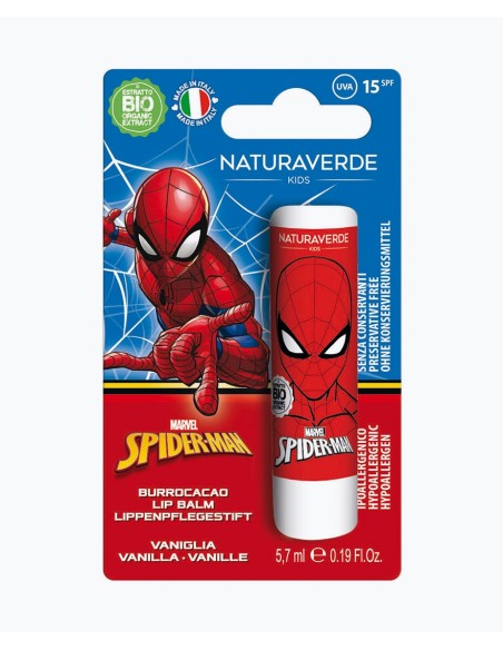 DISNEY Spiderman Vanilla Lip Balm Παιδικό Lip Balm Περιποίησης Χειλιών Βανίλια & Αντηλιακή Προστασία SPF15 ΣΠΑΪΝΤΕΡΜΑΝ, 5.7ml