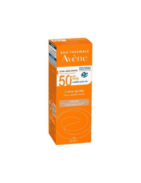 AVENE Tinted Cream for Dry Sensitive Skin SPF50+ Αντηλιακή Προσώπου με Χρώμα για Ξηρό Ευαίσθητο Δέρμα, 50ml
