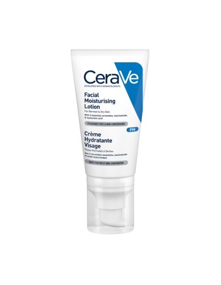 CeraVe Facial Moisturising Lotion Normal to Dry Skin Ενυδατική Κρέμα Προσώπου για Κανονικό/Ξηρό Δέρμα, 52ml