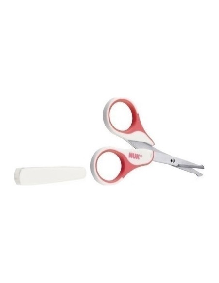 NUK Baby Nail Scissors Ψαλιδάκι Ασφαλείας Νυχιών για Μωρά Ροζ Χρώμα, 1 τεμάχιο