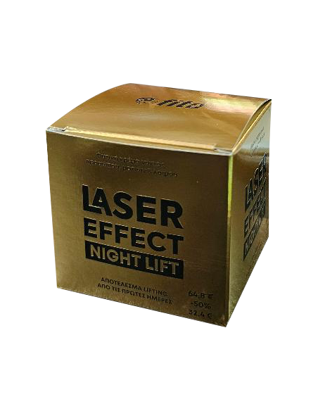 FITO+ Laser Effect Night Lift Αντιγηραντική Φυτική Κρέμα Νύχτας για Πρόσωπο, Μάτια & Λαιμό, 50ml