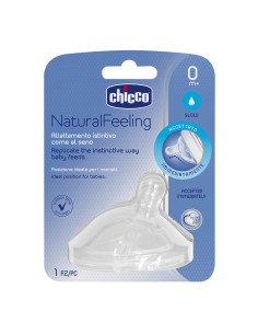 CHICCO Natural Feeling Θηλή Σιλικόνης με Κλίση & Διπλή...