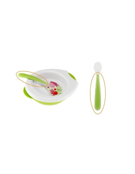 CHICCO Softly Spoon Μαλακό Κουτάλι Σιλικόνης ΠΡΑΣΙΝΟ 6M+, 1 τεμάχιο