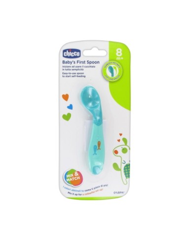 CHICCO Baby's First Spoon Μαλακό Κουτάλι...