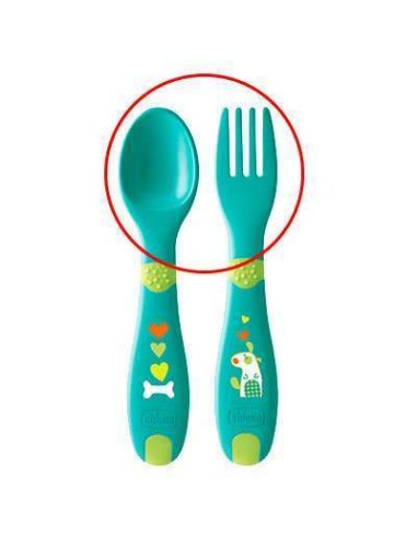 CHICCO First Cutlery Σετ Πιρούνι - Κουτάλι ΣΙΕΛ...