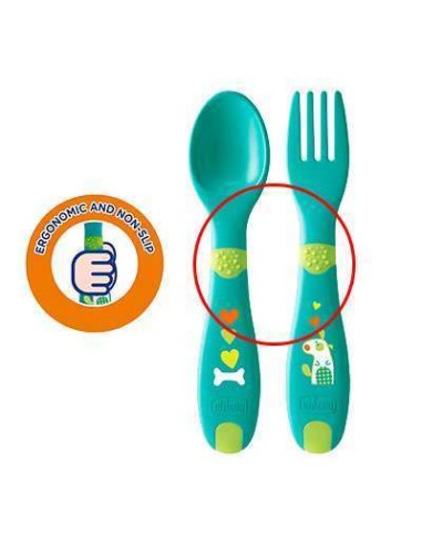 CHICCO First Cutlery Σετ Πιρούνι - Κουτάλι ΣΙΕΛ...