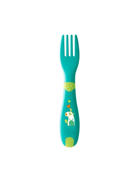 CHICCO First Cutlery Σετ Πιρούνι - Κουτάλι ΣΙΕΛ 12M+, 1 τεμάχιο