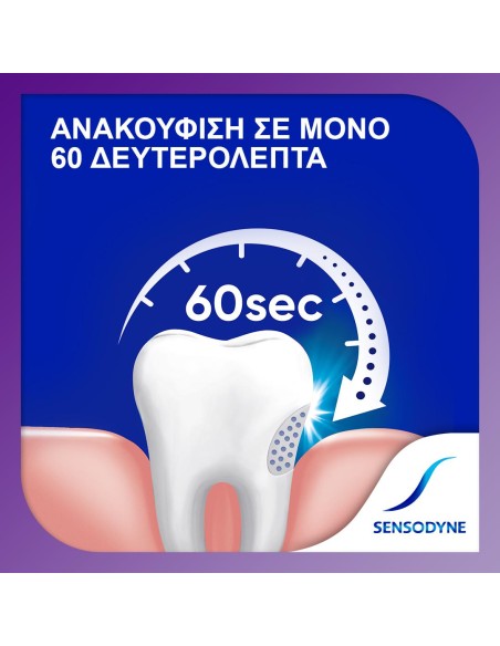 GSK Sensodyne Rapid Relief Οδοντόκρεμα για Γρήγορη Ανακούφιση των Ευαίσθητων Δοντιών με Γεύση Μέντας, 75ml