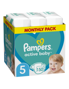 PAMPERS Active Baby Monthly Pack No.5 (11-16 kg) Βρεφικές...