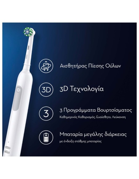 Oral-B Laboratory Professional Clean 1 Ηλεκτρική Οδοντόβουρτσα για Ευαίσθητα Ούλα, 1 τεμάχιο