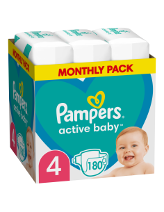 PAMPERS Active Baby Monthly Pack No.4 (9-14 kg) Βρεφικές...