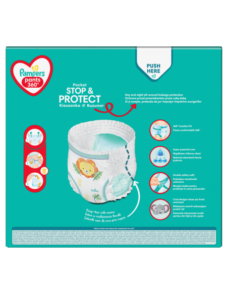 PAMPERS Pants Monthly Pack No.4 (9-15 kg) Βρεφικές Πάνες Βρακάκι MSB, 176 τεμάχια