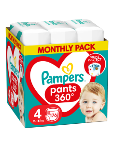 PAMPERS Pants Monthly Pack No.4 (9-15 kg) Βρεφικές Πάνες...