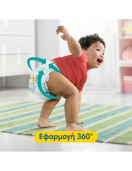 PAMPERS Pants Monthly Pack No.3 (6-11 kg) Βρεφικές Πάνες Βρακάκι MSB, 204 τεμάχια
