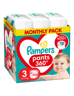 PAMPERS Pants Monthly Pack No.3 (6-11 kg) Βρεφικές Πάνες...