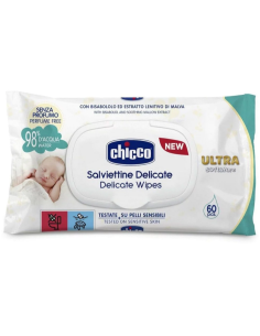 CHICCO Delicate Wipes Ultra Soft Απαλά Υγρά Μωρομάντηλα...