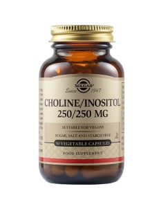 SOLGAR Choline 250 mg/Inositol 250 mg Χολίνη/Ινοσιτόλη...