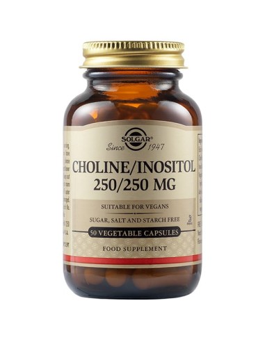 SOLGAR Choline 250 mg/Inositol 250 mg...