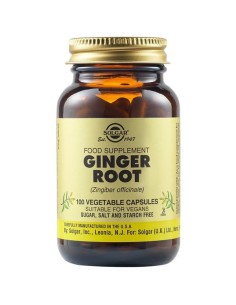 SOLGAR Ginger Root Τζίντζερ Πιπερόριζα για Ενίσχυση...