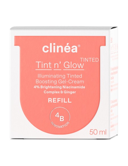 SARANTIS Clinéa Tint n' Glow Tinted Gel-Cream Refill Κρεμοτζελ Ενίσχυσης Λάμψης με Χρώμα & 4% Νιασιναμίδη Ανταλλακτικό, 50ml