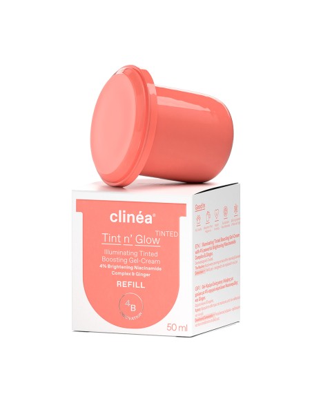 SARANTIS Clinéa Tint n' Glow Tinted Gel-Cream Refill Κρεμοτζελ Ενίσχυσης Λάμψης με Χρώμα & 4% Νιασιναμίδη Ανταλλακτικό, 50ml
