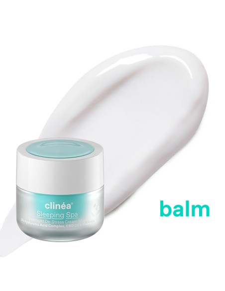SARANTIS Clinéa Sleeping Spa Overnight De-Stress Cream-Mask Balm Κρέμα-Μάσκα Nυκτός για Ενυδάτωση με Υαλουρονικό Οξύ, 50ml