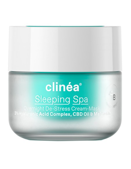 SARANTIS Clinéa Sleeping Spa Overnight De-Stress Cream-Mask Balm Κρέμα-Μάσκα Nυκτός για Ενυδάτωση με Υαλουρονικό Οξύ, 50ml