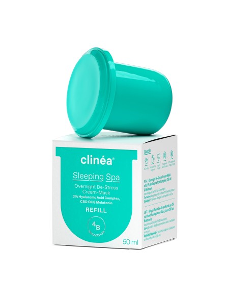 SARANTIS Clinéa Sleeping Spa Overnight De-Stress Cream-Mask Refill Ενυδατική Κρέμα-Μάσκα Νυκτός με Υαλουρονικό Ανταλλακτικό 50ml