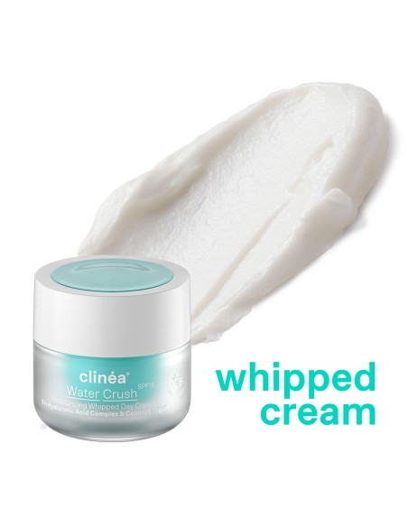SARANTIS Clinéa Water Crush SPF15 Moisturizing Whipped Day Cream Ενυδατική Κρέμα Ημέρας Ελαφριάς Υφής με Υαλουρονικό, 50ml