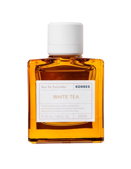 KORRES White Tea Eau De Toilette Άρωμα Γλυκό, Ντελικάτο & Φρέσκο με νότες από Άνθη Φρέζιας & Περγαμόντου, 50ml