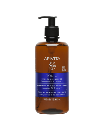 APIVITA EcoPack Men Tonic Shampoo Σαμπουάν κατά της Τριχόπτωσης για Άνδρες, 500ml