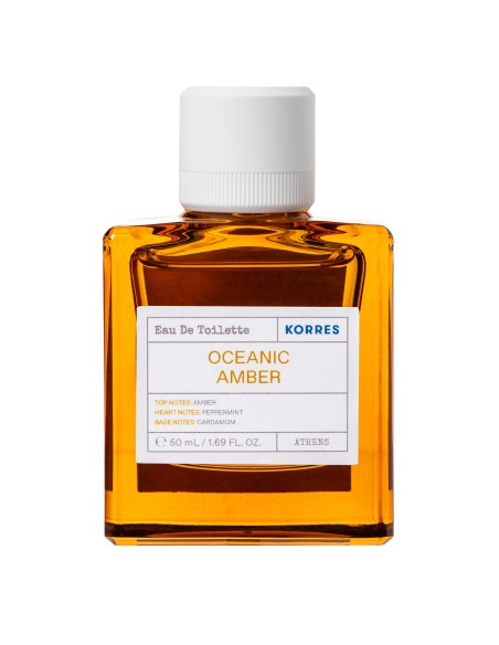 KORRES Oceanic Amber Eau De Toilette Άρωμα Τολμηρό, Ανδρικό, Fougere & Ανατολίτικο, 50ml