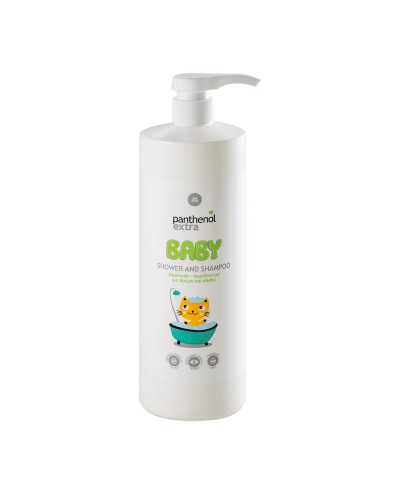 PANTHENOL EXTRA Baby Shower & Shampoo Βρεφικό Σαμπουάν & Αφρόλουτρο, 1lt