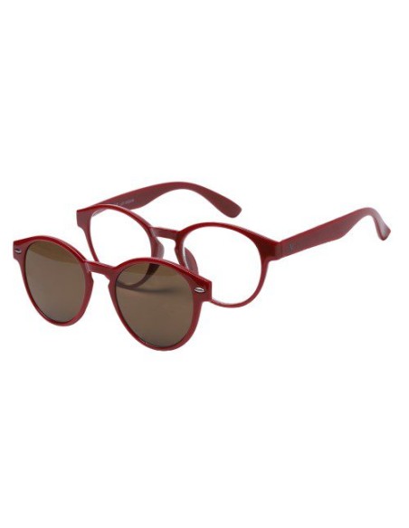 APEL Visual Care 3013 Burgundy +2.00 Γυαλιά Πρεσβυωπίας Μπορντό Χρώμα με Μαγνητικό Clip On Ηλίου & Θήκη, 1 τεμάχιο