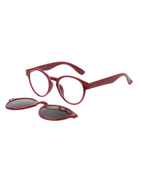 APEL Visual Care 3013 Burgundy Γυαλιά Πρεσβυωπίας Μπορντό Χρώμα με Μαγνητικό Clip On Ηλίου & Θήκη +2.00, 1 τεμάχιο