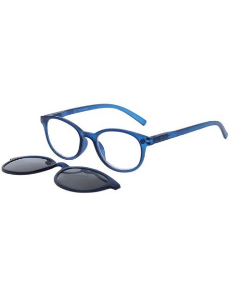 APEL Visual Care 3014 Blue Γυαλιά Πρεσβυωπίας Μπλε Χρώμα με Μαγνητικό Clip On Ηλίου & Θήκη +2.00, 1 τεμάχιο