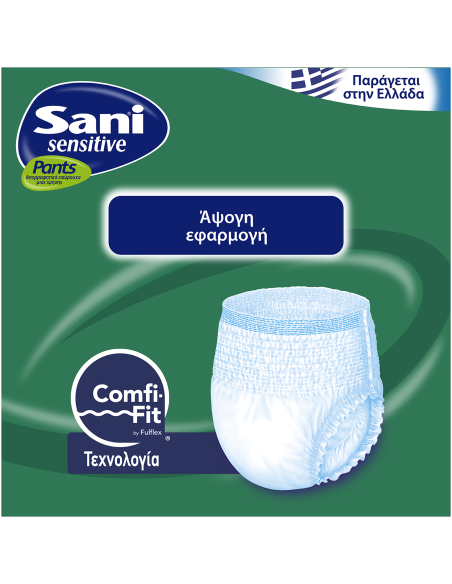 MEGA Sani Sensitive Pants Ελαστικό Εσώρουχο Ακράτειας No.3 Large (Διαστάσεις Περιφέρειας 100-140cm), 96 τεμάχια