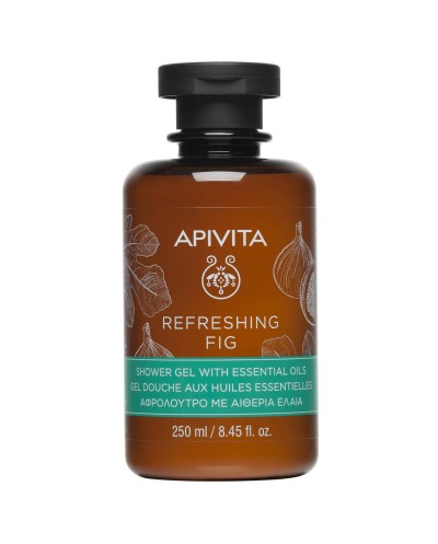 APIVITA Refreshing Fig Δροσερό Aφρόλουτρο με Αιθέρια Έλαια & Σύκο, 250ml