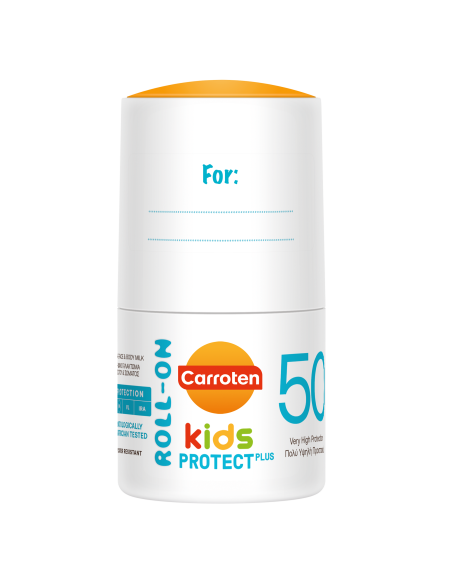 CARROTEN Kids Protect Plus Roll-On Suncare Face & Body Milk SPF50+ Αντηλιακό Γαλάκτωμα Προσώπου & Σώματος σε Μορφή Roll-On, 50ml